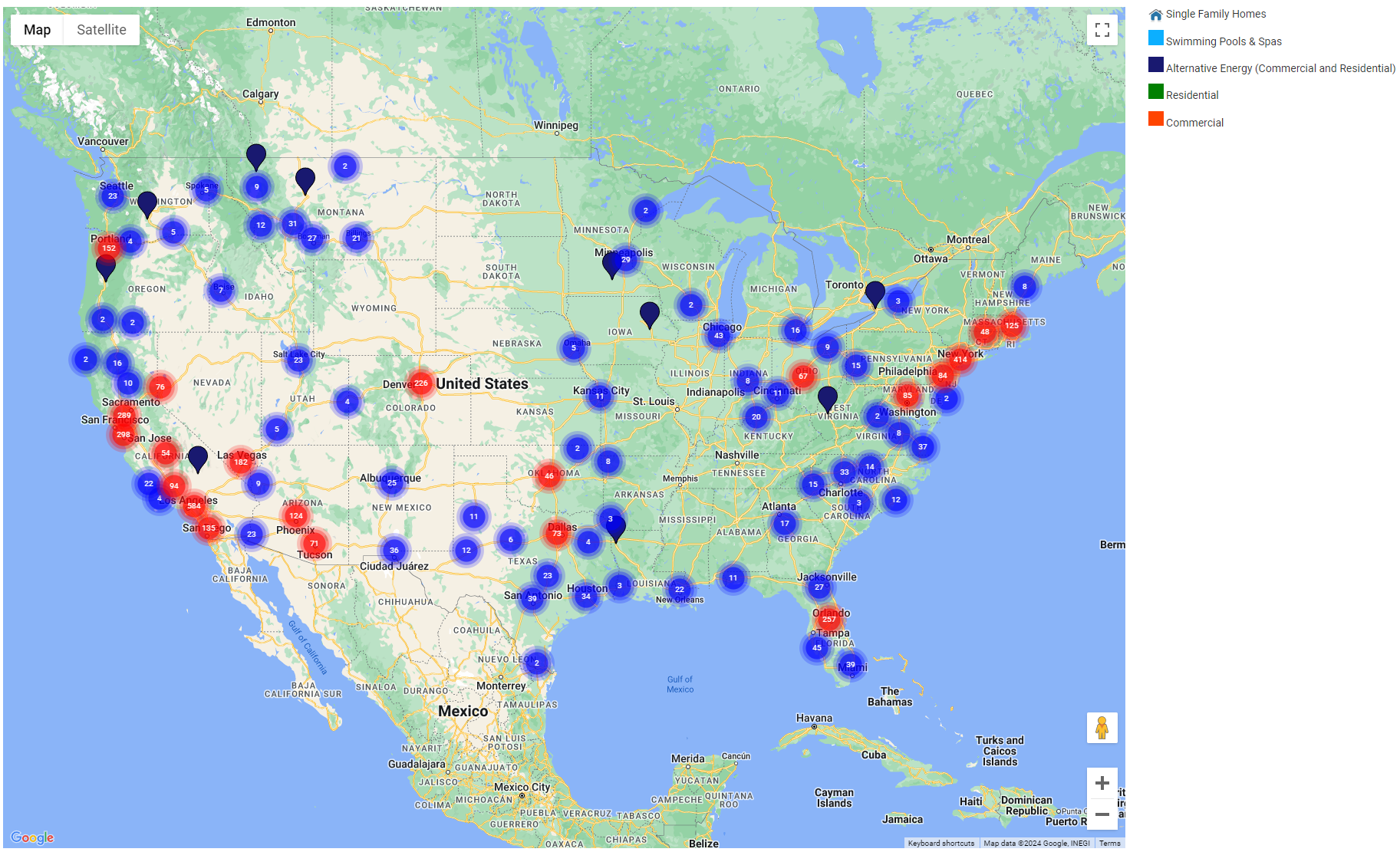 Solar Permits Map